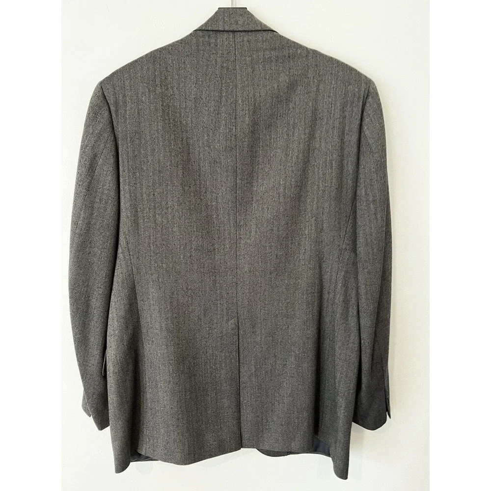 BROOKS BROTHERS Men's 41R Wool Made in USA Brooksease Blazer Brown Pinstripe - Picture 2 of 7